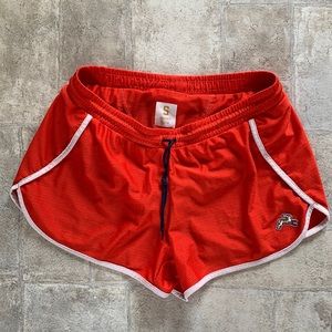 Tracksmith van cortlandt shorts in red